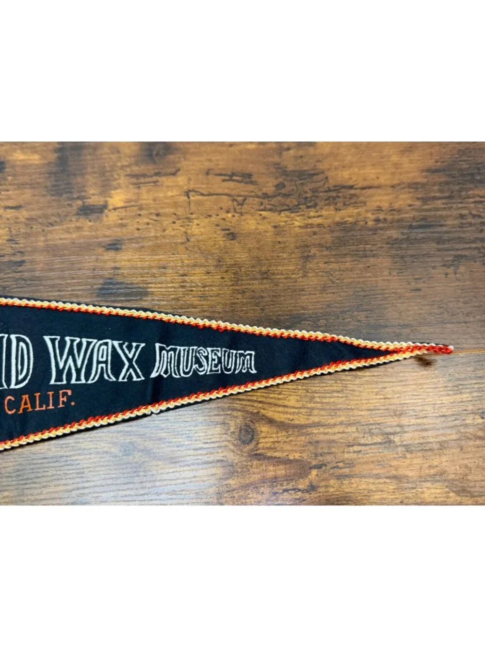 Vintage Movieland Wax Museum Buena Park California Felt Pennant